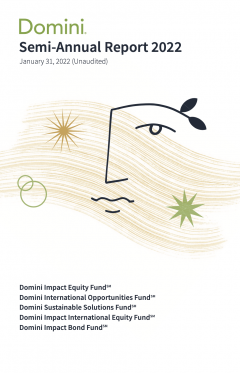 cover of the January 31, 2022 semi-annual report.