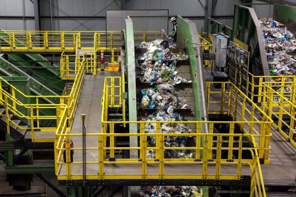 Image showing plastic waste processing plant