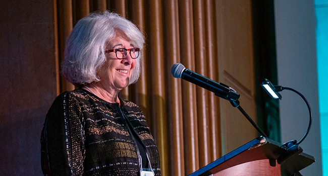 Amy Domini Accepts Legacy Award from ICCR